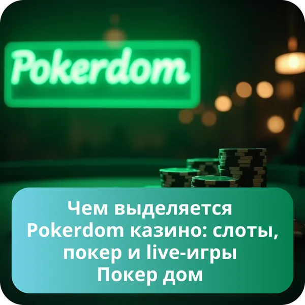 Чем выделяется Pokerdom казино: слоты, покер и live-игры Покер дом
