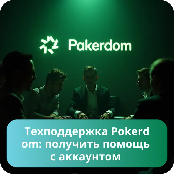 Техподдержка Pokerdom: получить помощь с аккаунтом