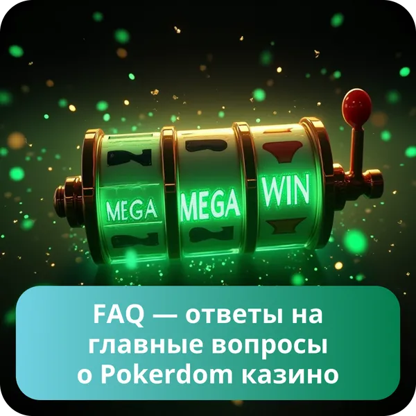 FAQ — ответы на главные вопросы о Pokerdom казино