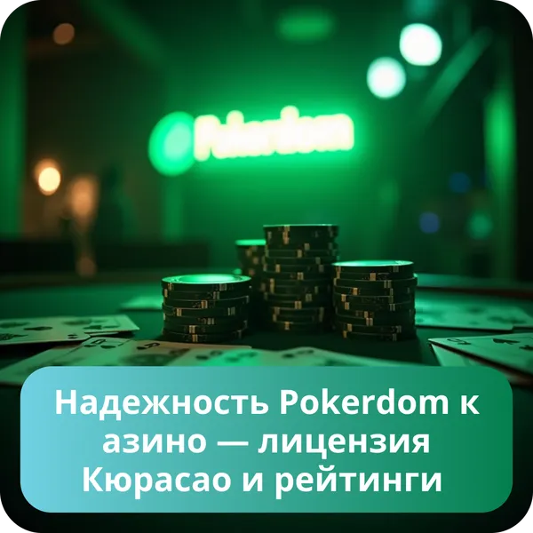 Надежность Pokerdom казино — лицензия Кюрасао и рейтинги